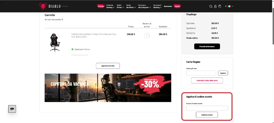 come-utilizzare-un-codice-sconto-diablo-chairs-sul-sito