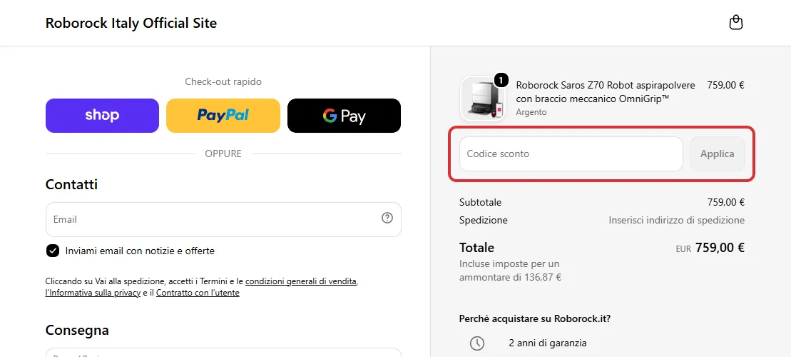 Come usare un codice sconto Roborock come-usare-un-codice-sconto-roborock