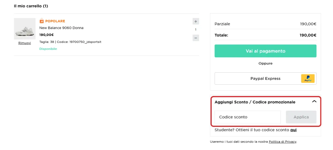 Come applicare un codice sconto sul sito ufficiale di JD Sports come-applicare-un-codice-sconto-sul-sito-ufficiale-di-jd-sports