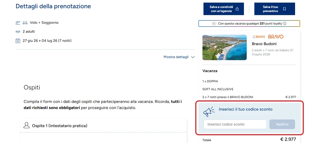 Come usare un codice sconto Alpitour durante la prenotazione come-usare-un-codice-sconto-alpitour-durante-la-prenotazione