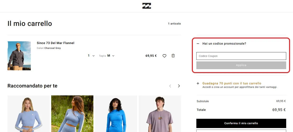 Come usare un codice sconto Billabong come-usare-un-codice-sconto-billabong